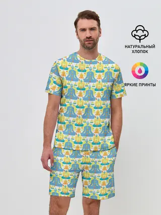 Мужской костюм с шортами / Медитация
