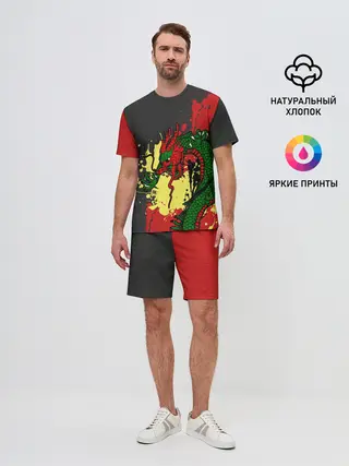 Мужской костюм с шортами / Chinese dragon