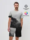 Мужской костюм с шортами / Природа - Лес