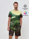 Мужской костюм с шортами / Красивый лес