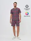 Мужской костюм с шортами / Африканский цветочный узор