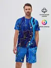 Мужской костюм с шортами / СИНИЙ ГРАНИТ
