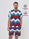 Мужской костюм с шортами / Зигзаг