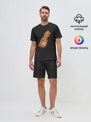 Мужской костюм с шортами / Электрогитара