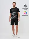 Мужской костюм с шортами / Космический Сёрфинг