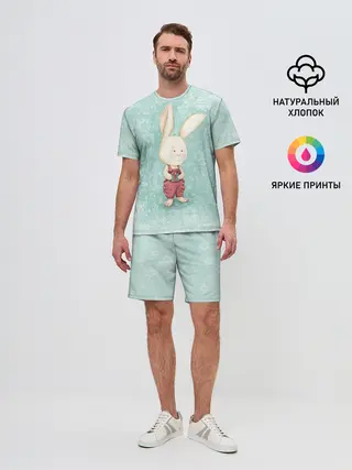 Мужской костюм с шортами / Зайчик с подарком