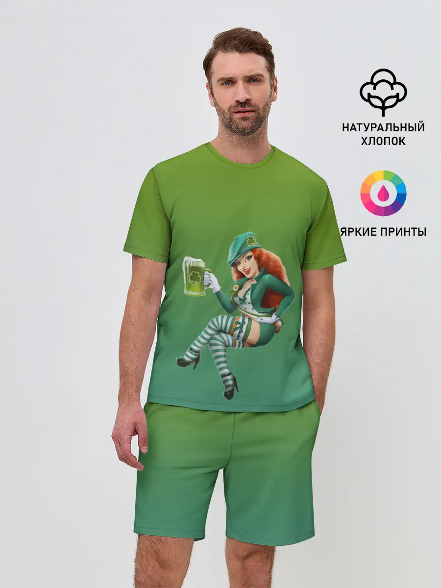 Мужской костюм с шортами / девушка вечеринка на Патрика