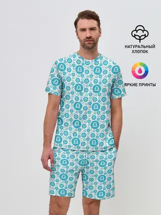 Мужской костюм с шортами / Весы