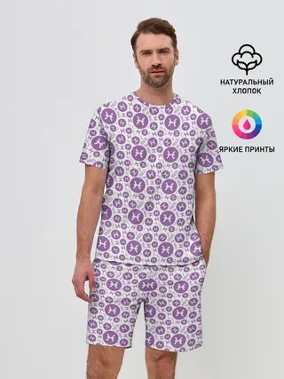 Мужской костюм с шортами / Рыбы