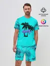 Мужской костюм с шортами / GTA Vice City гавайка