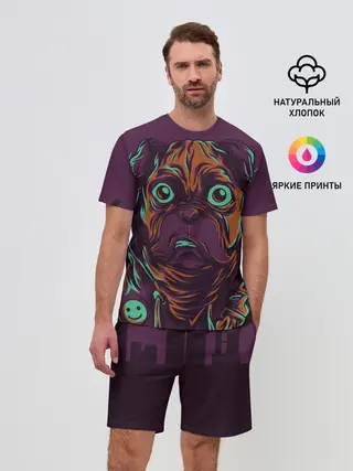 Мужской костюм с шортами / Собака