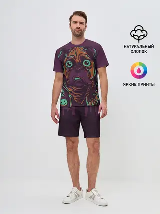 Мужской костюм с шортами / Собака
