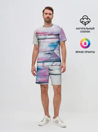 Мужской костюм с шортами / Цветные мелки