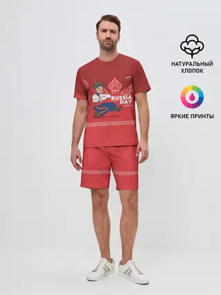 Мужской костюм с шортами / День России