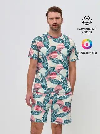 Мужской костюм с шортами / Ретро арт