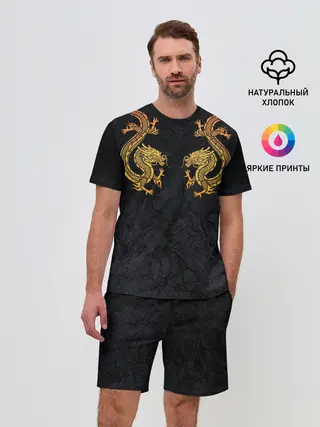Мужской костюм с шортами / GOLD CHINA DRAGONS