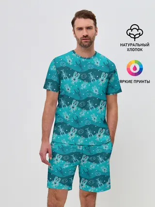 Мужской костюм с шортами / Рак