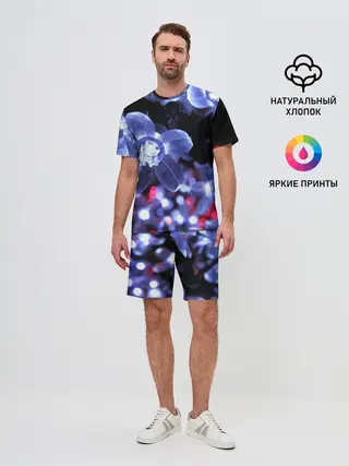 Мужской костюм с шортами / Неоновые цвета