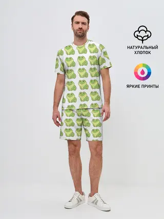 Мужской костюм с шортами / лягушки