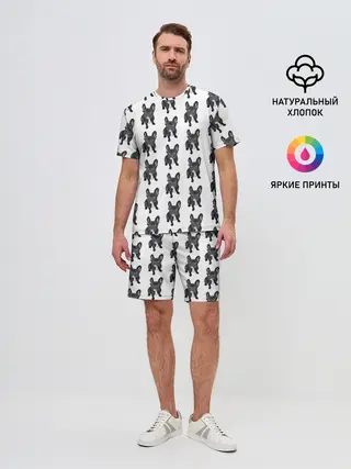 Мужской костюм с шортами / Бульдожки
