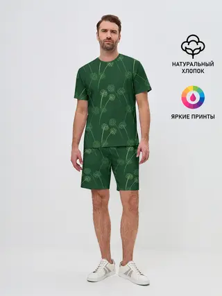 Мужской костюм с шортами / Одуванчики