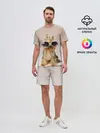 Мужской костюм с шортами / собака в очках