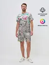 Мужской костюм с шортами / учеба узор
