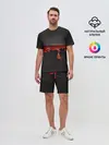 Мужской костюм с шортами / Разрезанный