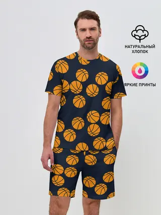 Мужской костюм с шортами / Баскетбольные мячи