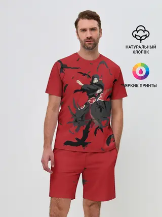 Мужской костюм с шортами / Итачи И Вороны