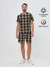 Мужской костюм с шортами / Pile of Poo on black