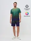 Мужской костюм с шортами / Сияние 3D