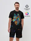 Мужской костюм с шортами / КРАСОЧНЫЙ ВОЛК