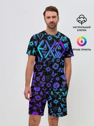 Мужской костюм с шортами / EXO K-POP | LogoBombing