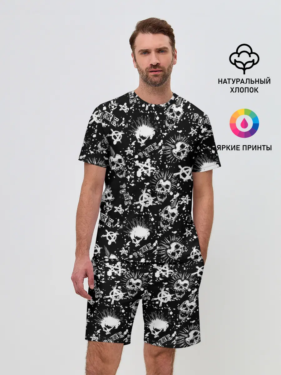 Мужской костюм с шортами / Панк