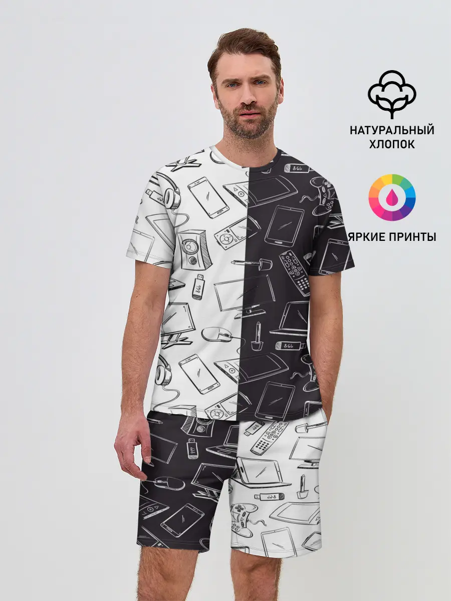 Мужской костюм с шортами / Гаджеты