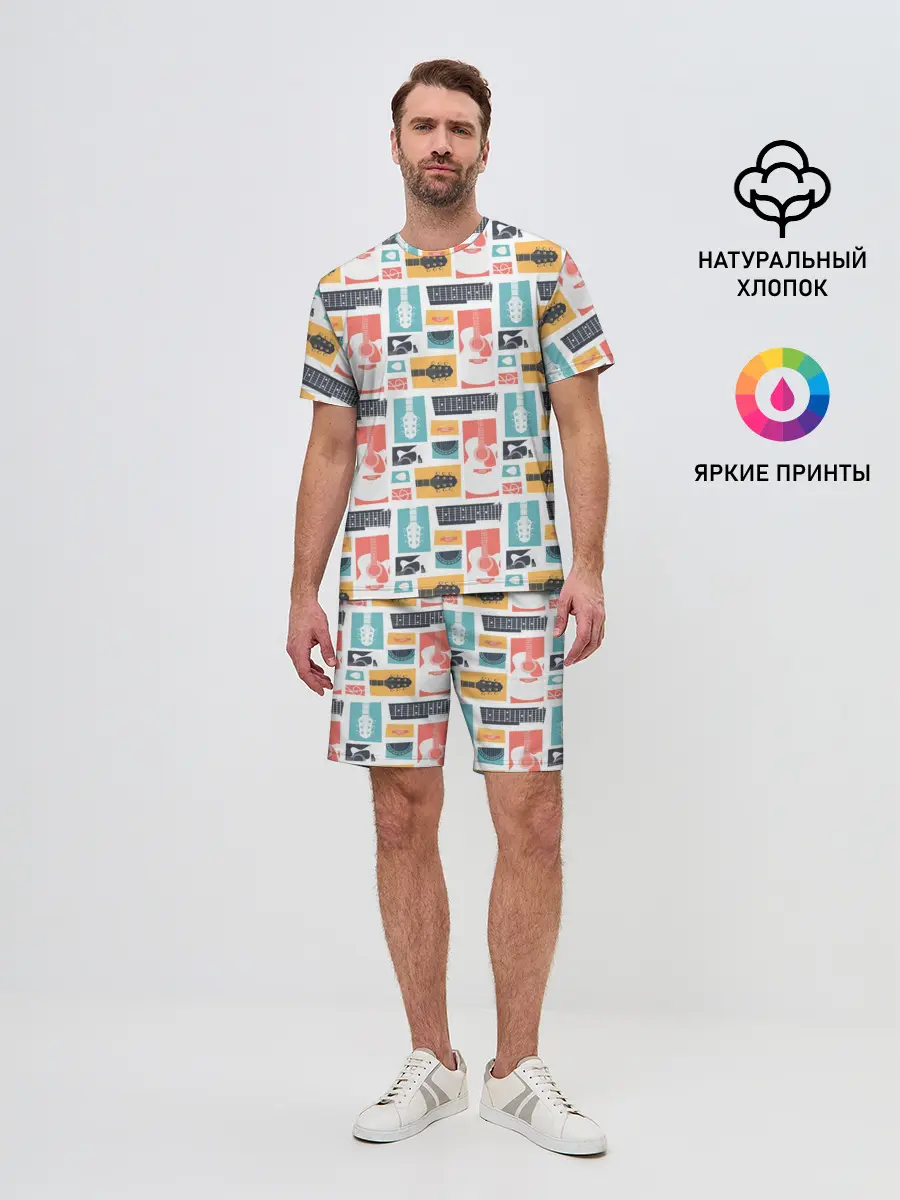 Мужской костюм с шортами / Рок