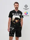 Мужской костюм с шортами / Тоука Киришима в капюшоне