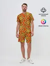 Мужской костюм с шортами / Древний африканский узор