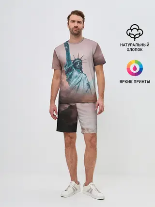 Мужской костюм с шортами / Статуя свободы