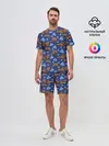 Мужской костюм с шортами / Весна, но все еще снежная.