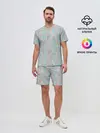 Мужской костюм с шортами / Музыкальные ноты