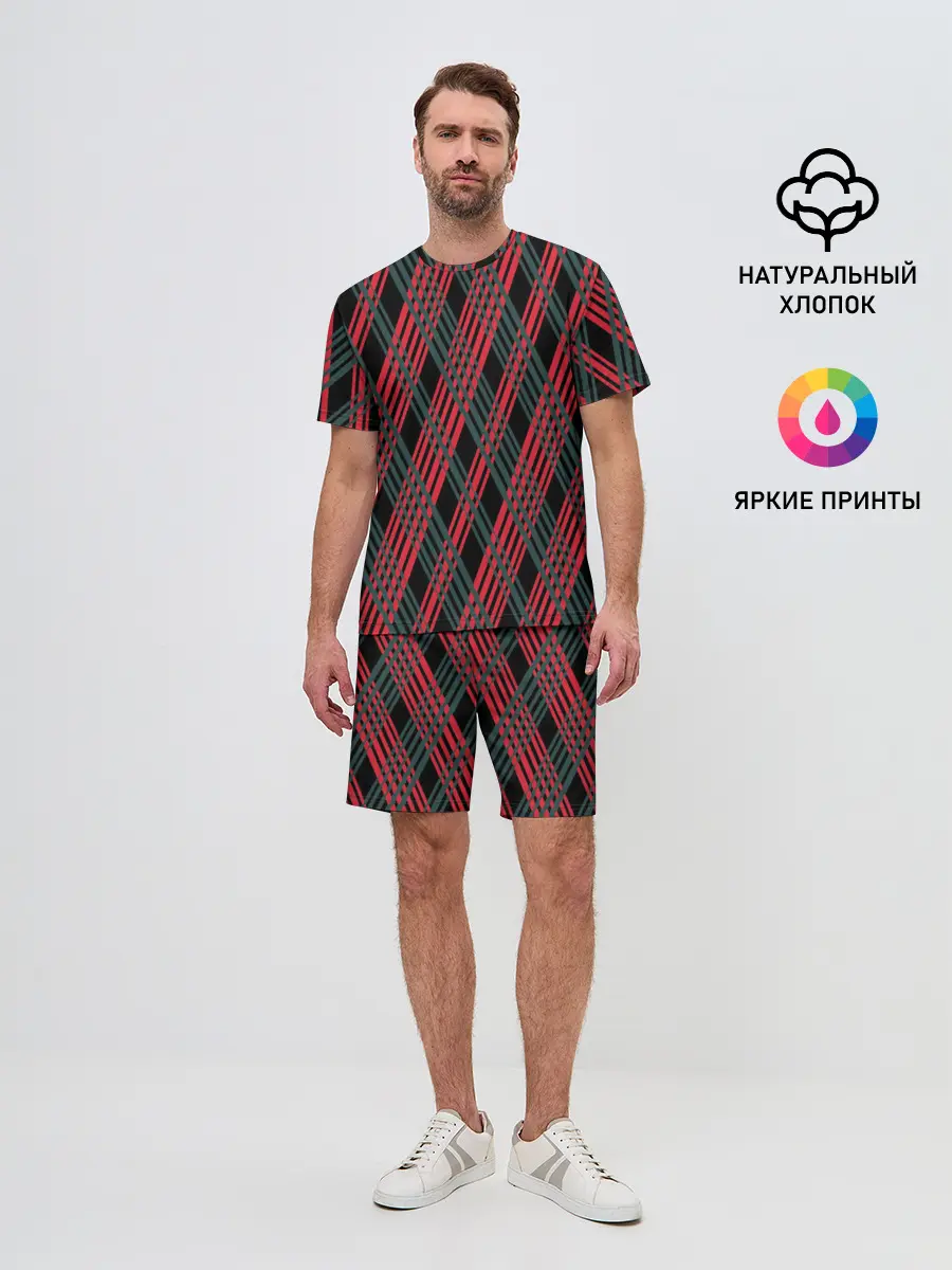 Мужской костюм с шортами / Игральные карты