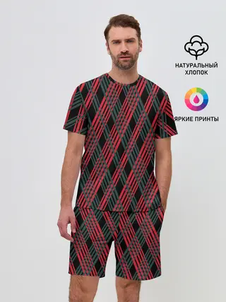 Мужской костюм с шортами / Игральные карты