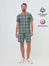 Мужской костюм с шортами / Узор в клетку