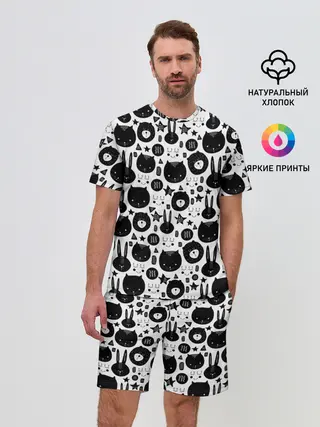 Мужской костюм с шортами / Мультяшки