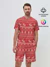 Мужской костюм с шортами / Русские народные узоры