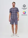 Мужской костюм с шортами / Узор в клетку