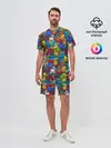 Мужской костюм с шортами / Граффити