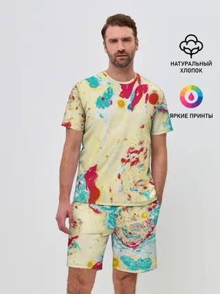 Мужской костюм с шортами / Текстура
